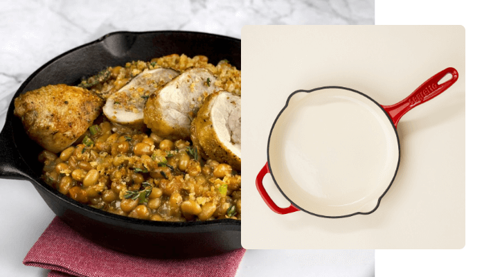 A Skillet-Worthy Ode to Stuffed Chicken Leg Cassoulet