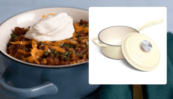 Texas Style Walnut Veggie Chili (Segretto Saucepan Edition)