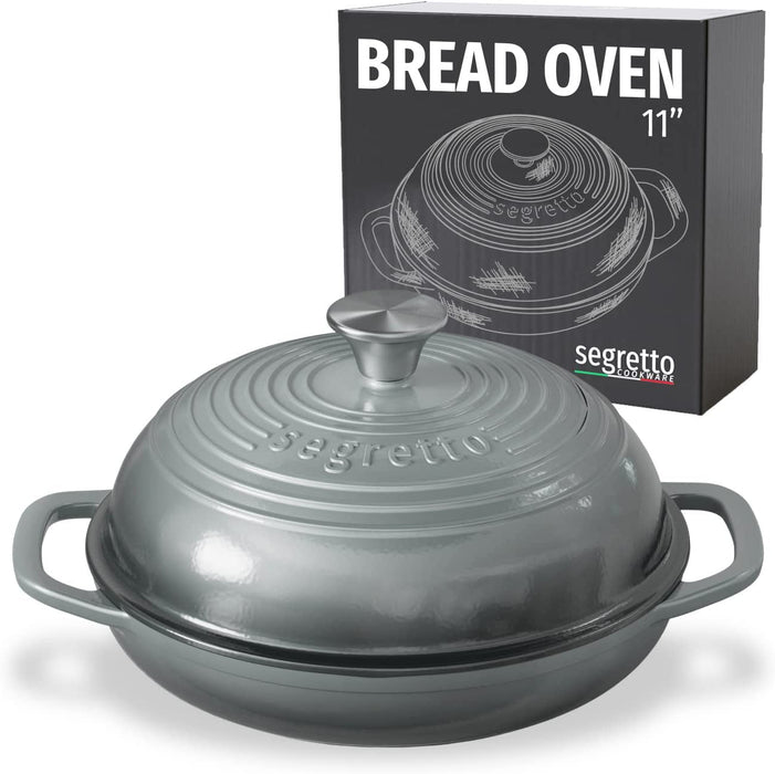Segretto Cast Iron Bread Oven | 11" Diameter | Gradient Gray